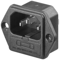 AC-Einbaustecker mit Sicherungshalter