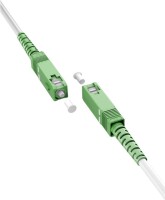 Glasfaserkabel (FTTH), Singlemode (OS2) White, (Simplex), 0,5 m