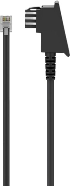 goobay - Telefonkabel für Siemens-Geräte (Deutschland) - 3 Meter Kupferkaschierter Aluminiumleiter (CCA), TAE-F-Stecker > RJ11-Stecker (6P4C)