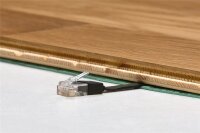 goobay - CAT 6 Flach-Patchkabel, U/UTP, violett 2 Meter - Kupferleiter (CU)