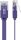 goobay - CAT 6 Flach-Patchkabel, U/UTP, violett 2 Meter - Kupferleiter (CU)