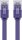 goobay - CAT 6 Flach-Patchkabel, U/UTP, violett 2 Meter - Kupferleiter (CU)