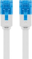 CAT 6A Flach-Patchkabel, U/UTP, weiß