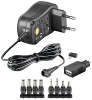 Universal-Netzteil (3 V - 12 V max. 12 W / 1,0 A)