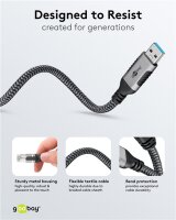 Ethernet-Kabel USB-A 3.0 auf RJ45, 7,5 m