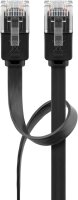 CAT 6 Flach-Patchkabel, U/UTP, schwarz
