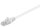 goobay - CAT 5e Patchkabel, U/UTP, weiß, 0,25m - Kupferkaschierter Aluminiumleiter (CCA)