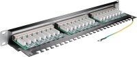 CAT 6 19-Zoll (48,3 cm) Patch Panel, 24 Port, (1 HE)