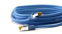 RJ45 Patchkabel CAT 6A S/FTP (PiMF), 500 MHz mit CAT 7 Rohkabel, blau
