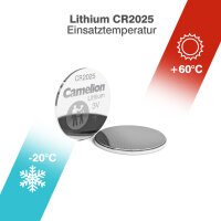 Camelion - CR2025 - 3 Volt 170mAh Lithium - Knopfzelle