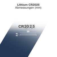 Camelion - CR2025 - 3 Volt 170mAh Lithium - Knopfzelle
