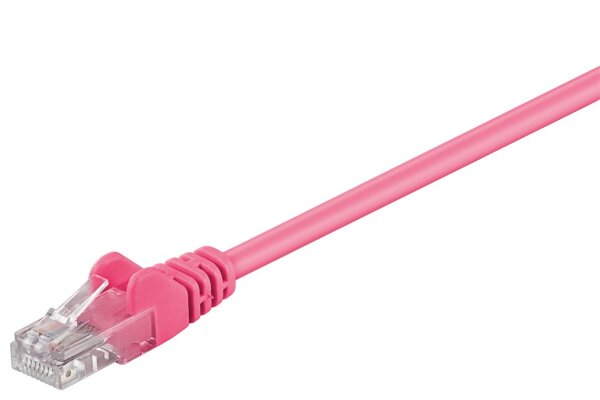CAT 5e Patchkabel, U/UTP, magenta