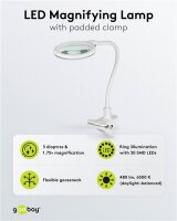 LED-Klemm-Lupenleuchte, 6 W, weiß