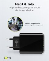 USB-A QC Dual-Schnellladegerät (28 W) schwarz