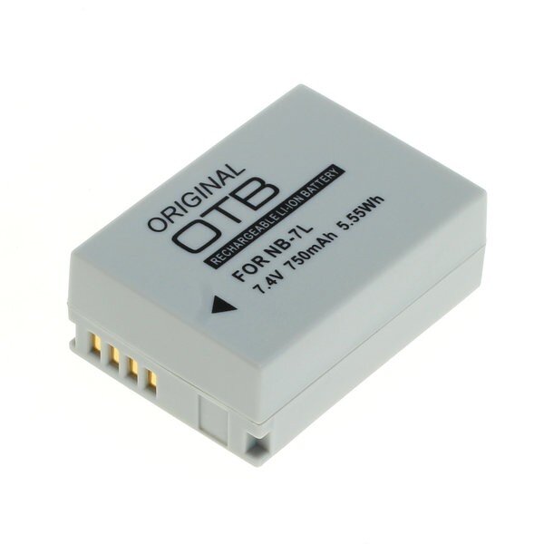 OTB - Ersatzakku kompatibel zu Canon NB-7L - 7,4 Volt 750mAh Li-Ion
