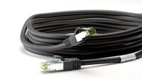 RJ45 (CAT 6A, 500 MHz) Patchkabel mit CAT 8.1 S/FTP Rohkabel, schwarz