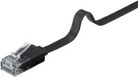 CAT 6 Flach-Patchkabel, U/UTP, schwarz