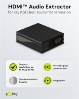HDMI™-Audio-Extractor 4K @ 60 Hz