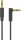 Audio Verbindungskabel AUX, 3,5 mm stereo 3-pol., slim, CU, abgewinkelt, 1,5 m