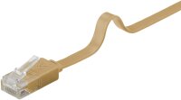 CAT 6 Flach-Patchkabel, U/UTP, hellbraun