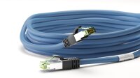RJ45 (CAT 6A, 500 MHz) Patchkabel mit CAT 8.1 S/FTP Rohkabel, blau