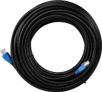 CAT 6 Outdoor-Patchkabel, U/UTP, schwarz