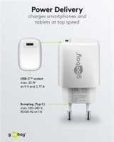 USB-C™ PD GaN Schnellladegerät (25 W) weiß