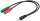 PC Headset Adapter, 1x 3,5 mm AUX 4-pol. zu 2x 3,5 mm AUX 3-pol.