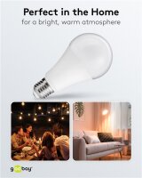 Goobay LED-Birne 15 W – warmweiß, E27, 1800 lm, mattiert