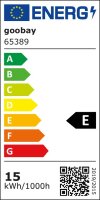 Goobay LED-Birne 15 W – warmweiß, E27, 1800 lm, mattiert