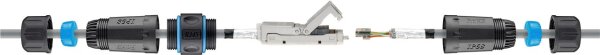 Outdoor (IP68) Netzwerkkabel-Verbinder, CAT 6A STP geschirmt