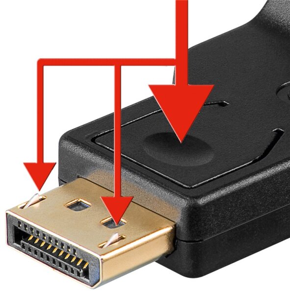 DisplayPort™-/VGA-Adapter 1.1, vergoldet