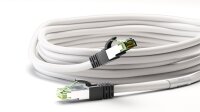 goobay - CAT 8.1 Patchkabel, S/FTP (PiMF), weiß, 2m - 99,9 % sauerstofffreier Kupferleiter (OFC), AWG 24, halogenfreier Kabelmantel (LSZH)
