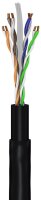 CAT 6 Outdoor Netzwerkkabel-Set, U/UTP, schwarz