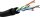 CAT 6 Outdoor Netzwerkkabel-Set, U/UTP, schwarz