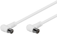 Gewinkeltes Antennenkabel (80 dB), doppelt geschirmt