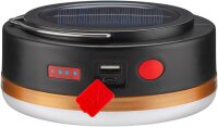 LED-Solar-Campinglampe mit IR-Fernbedienung