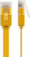 CAT 6 Flach-Patchkabel, U/UTP, gelb