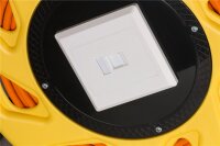 Mobile RJ45 Netzwerk Kabeltrommel, orange