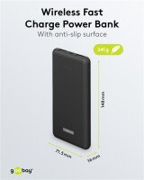 Wireless Schnelllade-Powerbank 10.000 mAh (USB-C™ PD, QC 3.0)