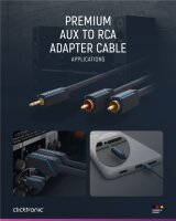 3,5-mm-AUX-auf-Cinch-Adapterkabel, stereo
