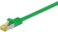 RJ45 Patchkabel CAT 6A S/FTP (PiMF), 500 MHz mit CAT 7 Rohkabel, grün