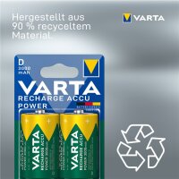 D (Mono)/HR20 (56720) Akku - 3000 mAh, 2 Stk. Blister