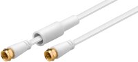 Flaches SAT-Antennenkabel (80 dB), doppelt geschirmt, wettergeschützt
