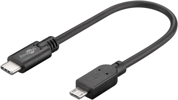 USB 2.0 Kabel USB-C™ auf Micro-B 2.0, Schwarz
