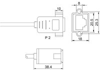 CAT 6A Verlängerungskabel, S/FTP (PiMF), schwarz