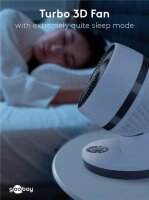 9 Zoll 3D-Bodenventilator mit Fernbedienung und Timer