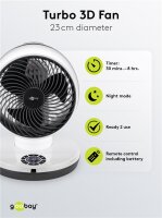 9 Zoll 3D-Bodenventilator mit Fernbedienung und Timer