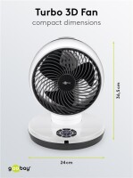 9 Zoll 3D-Bodenventilator mit Fernbedienung und Timer