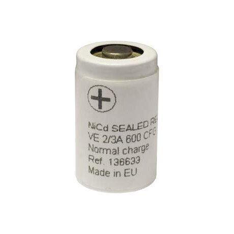 Saft - VE 2/3 A 600 CFG - 1,2 Volt 600mAh Ni-CD